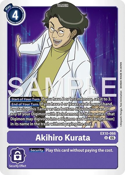 Image for Akihiro Kurata (EX10-066 U) (Sinister Order) - Digimon Card Game