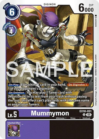 Image for Mummymon (EX10-051 U) (Sinister Order) - Digimon Card Game