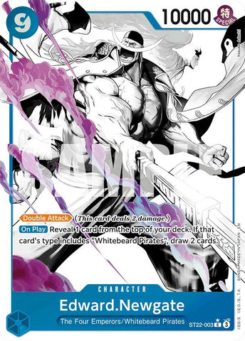 Image for Edward.Newgate (Parallel) (ST22-003) (Starter Deck 22: Ace & Newgate) - One Piece Card Game