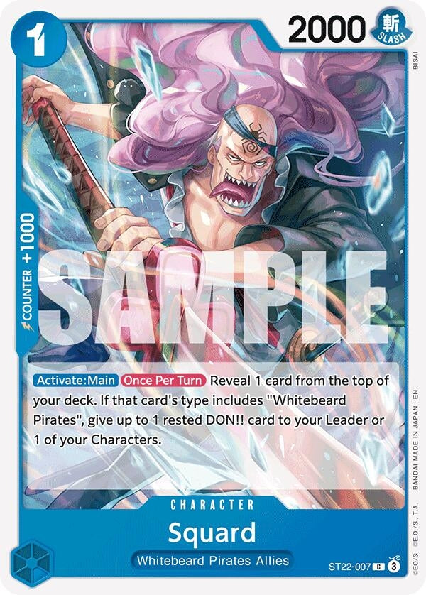 Image for Squard (ST22-007) (Starter Deck 22: Ace & Newgate) - One Piece Card Game