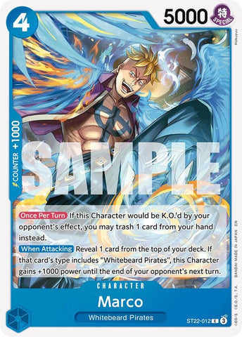 Image for Marco (ST22-012) (Starter Deck 22: Ace & Newgate) - One Piece Card Game