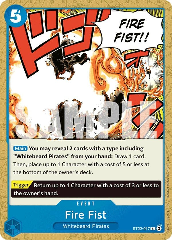 Image for Fire Fist (ST22-017) (Starter Deck 22: Ace & Newgate) - One Piece Card Game