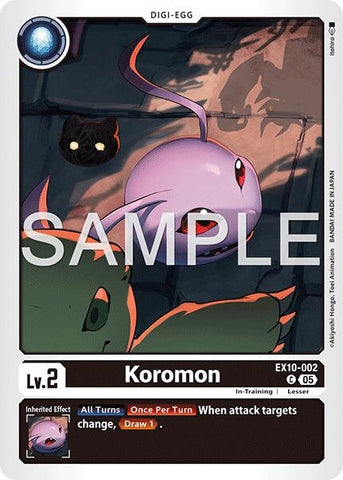 Image for Koromon (EX10-002 C) (Sinister Order) - Digimon Card Game