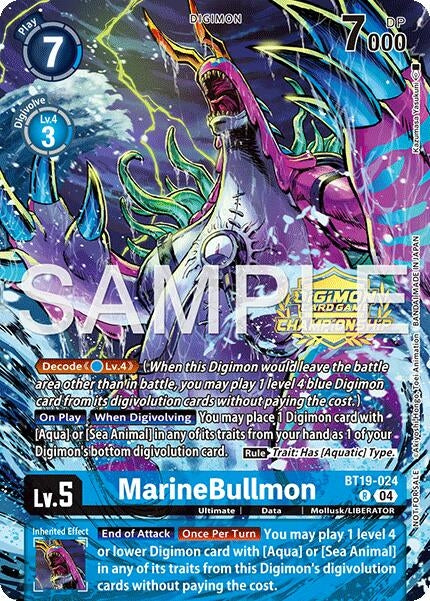 MarineBullmon (Championship 25-26 Tamers Pack) (BT19-024 R) [Release Special Booster 2.0]