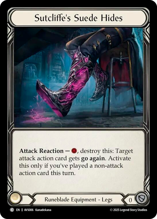 Image for Sutcliffe's Suede Hides (AVS006) (Armory Deck: Legends Viserai) - Flesh and Blood TCG