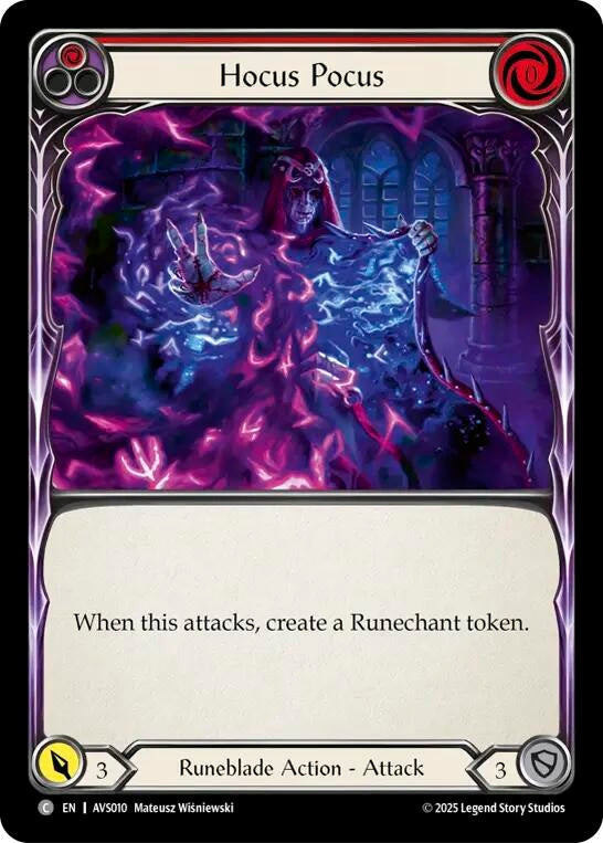 Image for Hocus Pocus (Red) (AVS010) (Armory Deck: Legends Viserai) - Flesh and Blood TCG