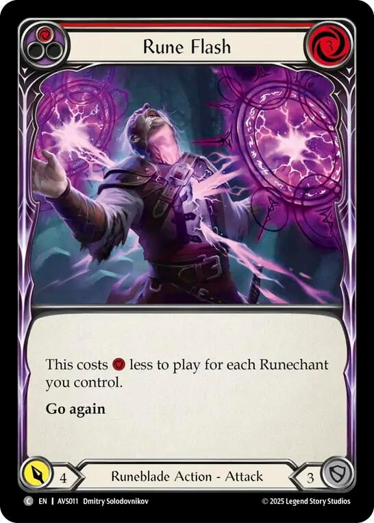 Image for Rune Flash (Red) (AVS011) (Armory Deck: Legends Viserai) - Flesh and Blood TCG