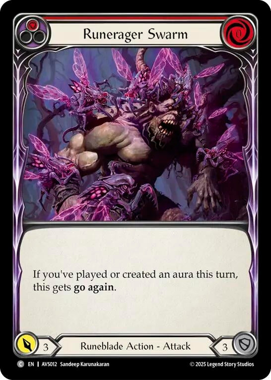 Image for Runerager Swarm (Red) (AVS012) (Armory Deck: Legends Viserai) - Flesh and Blood TCG