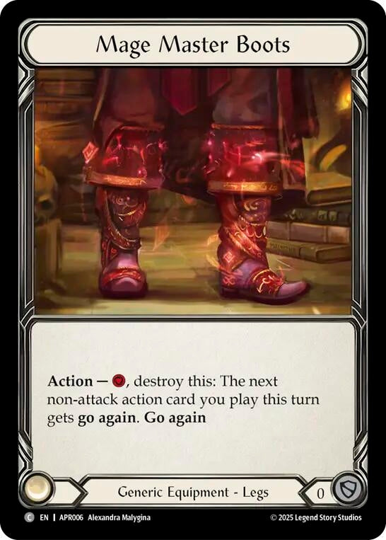 Image for Mage Master Boots (APR006) (Armory Deck: Legends Prism) - Flesh and Blood TCG