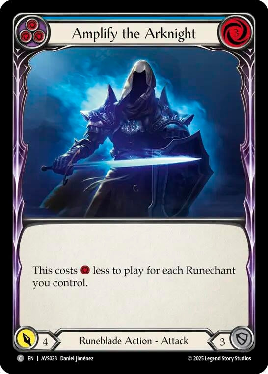 Image for Amplify the Arknight (Blue) (AVS023) (Armory Deck: Legends Viserai) - Flesh and Blood TCG