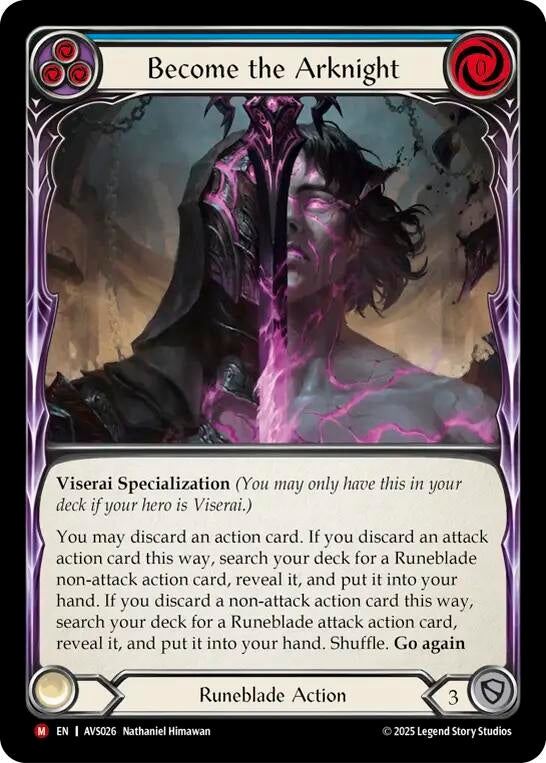 Image for Become the Arknight (Blue) (AVS026) (Armory Deck: Legends Viserai) - Flesh and Blood TCG