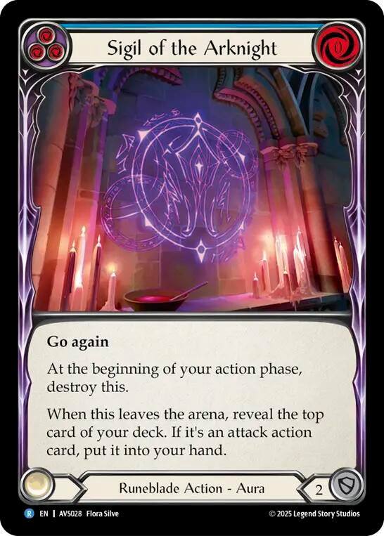 Image for Sigil of the Arknight (Blue) (AVS028) (Armory Deck: Legends Viserai) - Flesh and Blood TCG