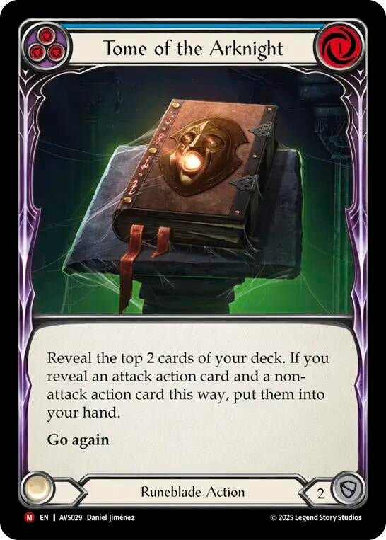 Image for Tome of the Arknight (Blue) (AVS029) (Armory Deck: Legends Viserai) - Flesh and Blood TCG