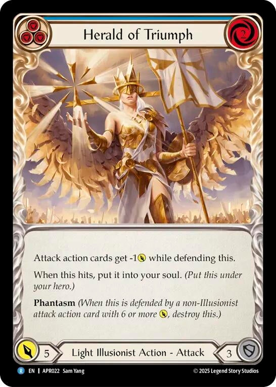 Image for Herald of Triumph (Blue) (APR022) (Armory Deck: Legends Prism) - Flesh and Blood TCG