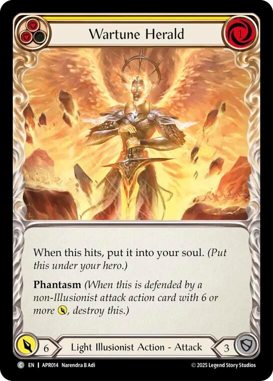 Image for Wartune Herald (Yellow) (APR014) (Armory Deck: Legends Prism) - Flesh and Blood TCG