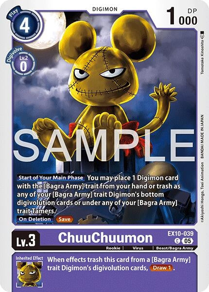Image for ChuuChuumon (EX10-039 C) (Sinister Order) - Digimon Card Game