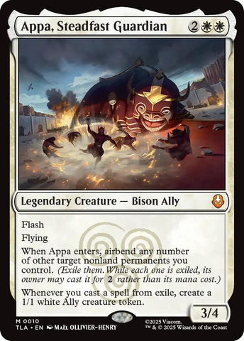 Image for Appa, Steadfast Guardian (10) [Avatar: The Last Airbender] - Magic: The Gathering