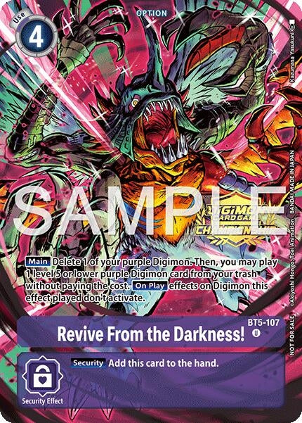 Revive From the Darkness! (Championship 25-26 Tamers Pack) (BT5-107 U) [Battle of Omni]