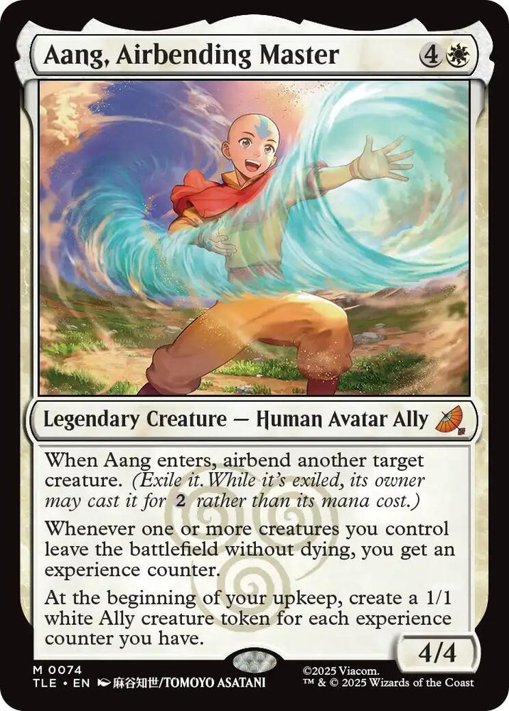 Image for Aang, Airbending Master (74) [Avatar: The Last Airbender: Eternal-Legal] - Magic: The Gathering