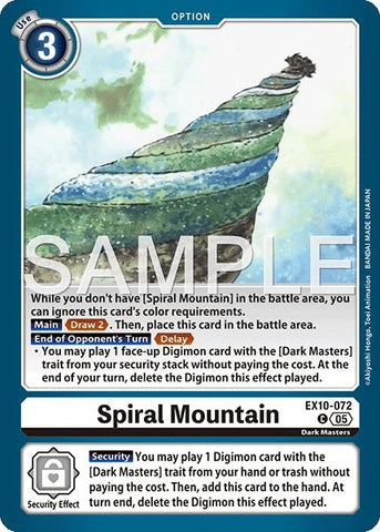 Image for Spiral Mountain (EX10-072 C) (Sinister Order) - Digimon Card Game