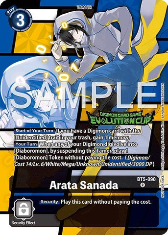 Image for Arata Sanada (Evolution Cup 2025 Vol. 2) (BT5-090 R) [Battle of Omni] - Digimon Card Game