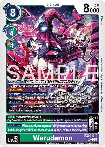 Image for Warudamon (EX10-019 SR) (Sinister Order) - Digimon Card Game
