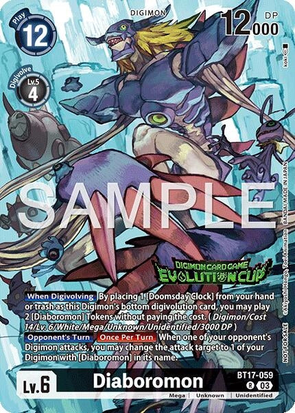 Image for Diaboromon (Evolution Cup 2025 Vol. 2) (BT17-059 R) [Secret Crisis] - Digimon Card Game
