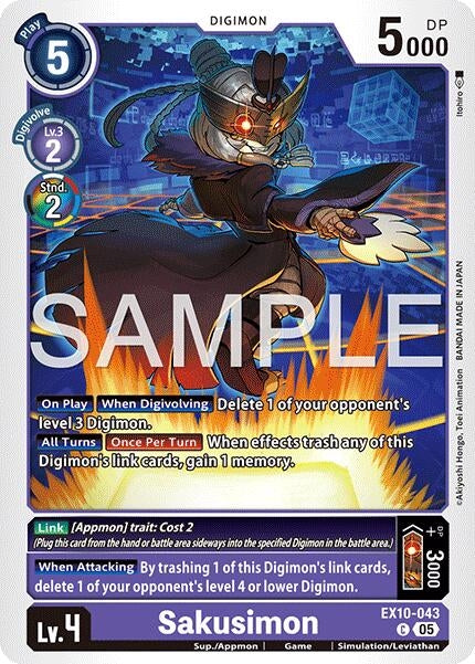 Image for Sakusimon (EX10-043 C) (Sinister Order) - Digimon Card Game