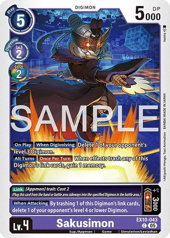 Image for Sakusimon (EX10-043 C) (Sinister Order) - Digimon Card Game