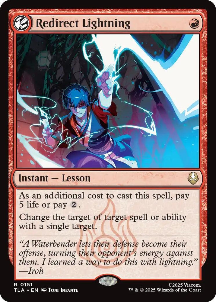 Image for Redirect Lightning (151) [Avatar: The Last Airbender] - Magic: The Gathering