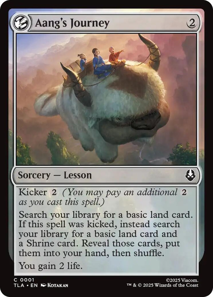 Image for Aang's Journey (1) [Avatar: The Last Airbender] - Magic: The Gathering