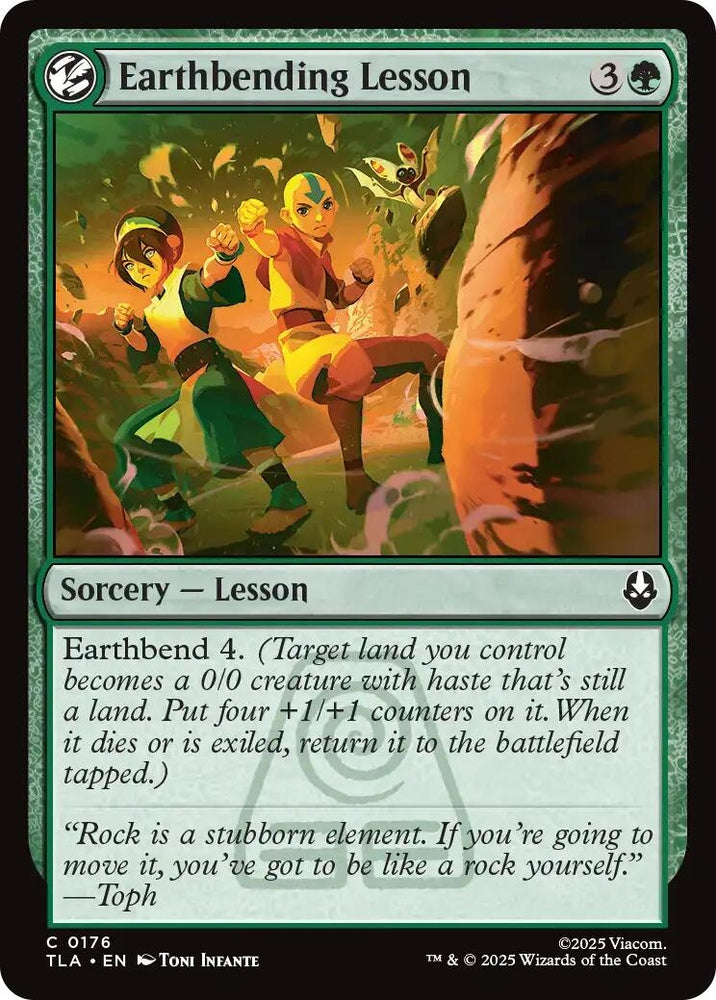 Image for Earthbending Lesson (176) [Avatar: The Last Airbender] - Magic: The Gathering
