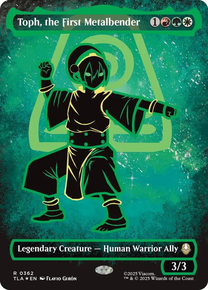 Image for Toph, the First Metalbender (Borderless Battle Pose) (362) [Avatar: The Last Airbender] - Magic: The Gathering