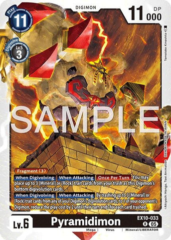 Image for Pyramidimon (EX10-033 R) (Sinister Order) - Digimon Card Game