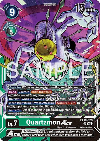Image for Quartzmon ACE (EX10-023 SR) (Sinister Order) - Digimon Card Game