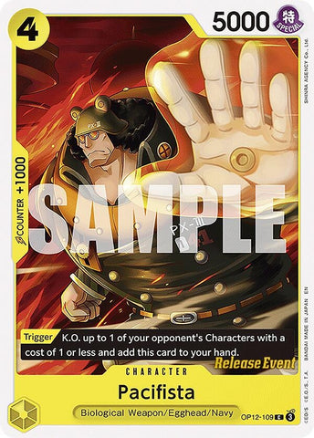 Image for Pacifista (OP12-109) (Legacy of the Master Release Event Cards) - One Piece Card Game