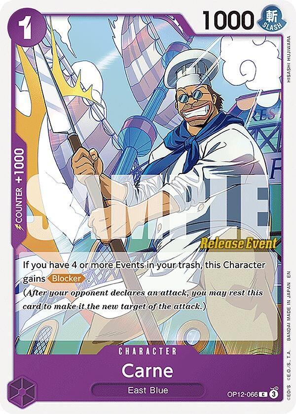 Image for Carne (OP12-066) (Legacy of the Master Release Event Cards) - One Piece Card Game
