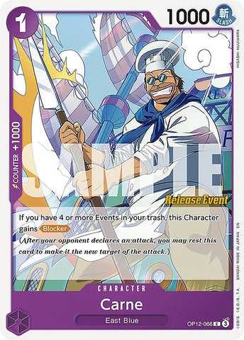 Image for Carne (OP12-066) (Legacy of the Master Release Event Cards) - One Piece Card Game