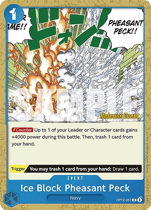 Image for Ice Block Pheasant Peck (OP12-057) (Legacy of the Master Release Event Cards) - One Piece Card Game