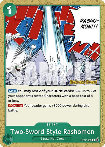 Image for Two-Sword Style Rashomon (OP12-038) (Legacy of the Master Release Event Cards) - One Piece Card Game