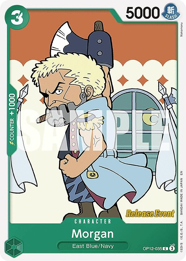 Image for Morgan (OP12-035) (Legacy of the Master Release Event Cards) - One Piece Card Game