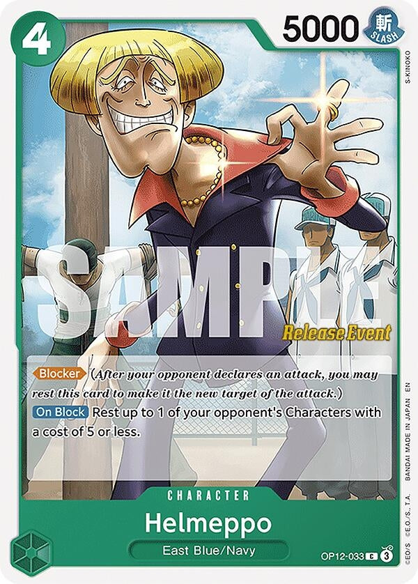 Image for Helmeppo (OP12-033) (Legacy of the Master Release Event Cards) - One Piece Card Game