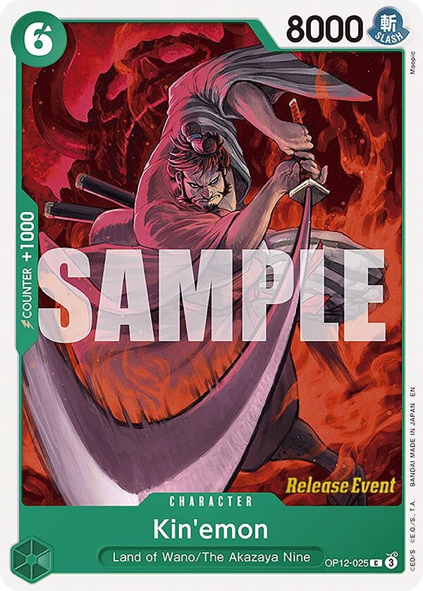 Image for Kin'emon (OP12-025) (Legacy of the Master Release Event Cards) - One Piece Card Game