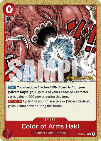 Image for Color of Arms Haki (OP12-019) (Legacy of the Master Release Event Cards) - One Piece Card Game