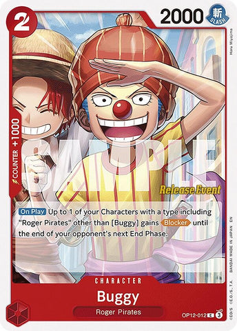 Image for Buggy (012) (OP12-012) (Legacy of the Master Release Event Cards) - One Piece Card Game