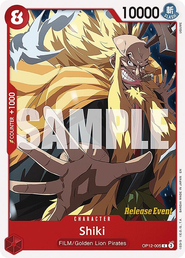 Image for Shiki (OP12-005) (Legacy of the Master Release Event Cards) - One Piece Card Game