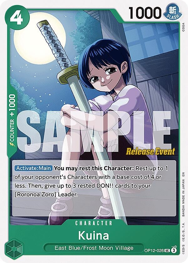 Image for Kuina (OP12-026) (Legacy of the Master Release Event Cards) - One Piece Card Game