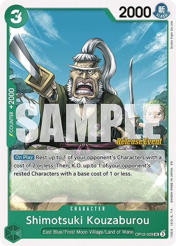 Image for Shimotsuki Kouzaburou (OP12-029) (Legacy of the Master Release Event Cards) - One Piece Card Game