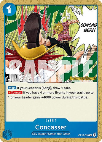 Image for Concasser (OP12-059) (Legacy of the Master Release Event Cards) - One Piece Card Game