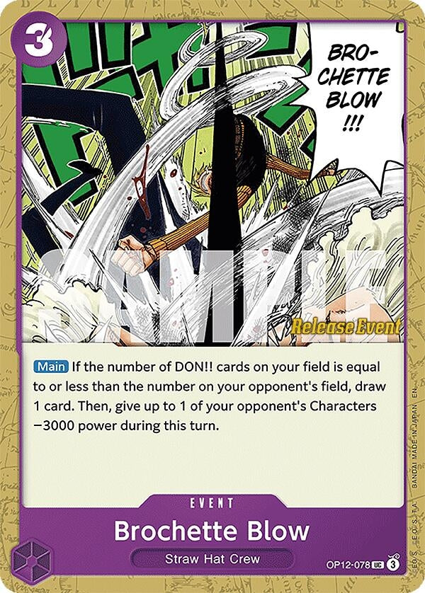Image for Brochette Blow (OP12-078) (Legacy of the Master Release Event Cards) - One Piece Card Game